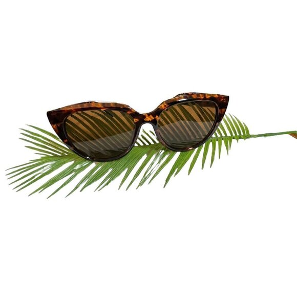 Cat Eye Glasses PC Round Frame UV Protection Fashion Sunglasses - Picture 1 of 5